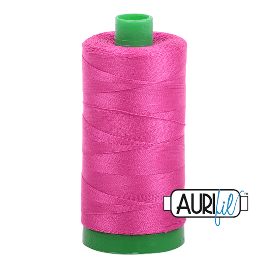 Fuchsia Pink 40 wt 1094 yd Large Spool Aurifil Cotton Quilting Thread AF-MK40SC6-4020