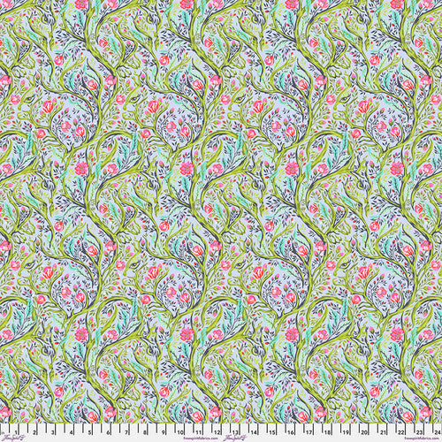 Full Moon Forest II Branch Manager Starlight Green Tula Pink Free Spirit Cotton Fabric FS-PWTP247.STARLIGHT | US Fabric Shop