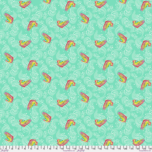 Full Moon Forest II Sofishticated Enchanted Green Tula Pink Free Spirit Cotton Fabric FS-PWTP249.ENCHANTED