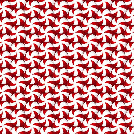 Furry and Bright Starlight Mint Red Kayomi Harai Studio E Cotton Fabric