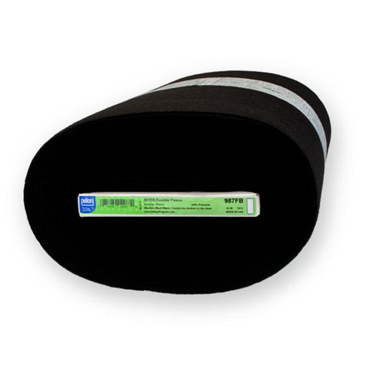 Fusible Fleece Interfacing 45" Black Pellon Polyester PELLON-986FB-BLACK Sold By Yard