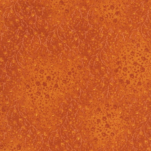 Fusions 4 Amber Orange Floral Texture Robert Kaufman Cotton Fabric