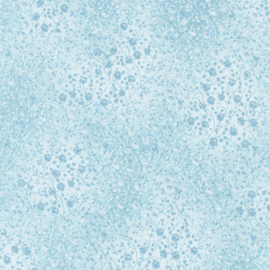 Fusions 4 Mist Blue Floral Texture Robert Kaufman Cotton Fabric