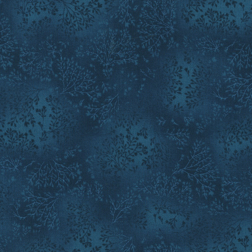 Fusions 7 Deep Ocean Blue Spray Robert Kaufman Cotton Fabric