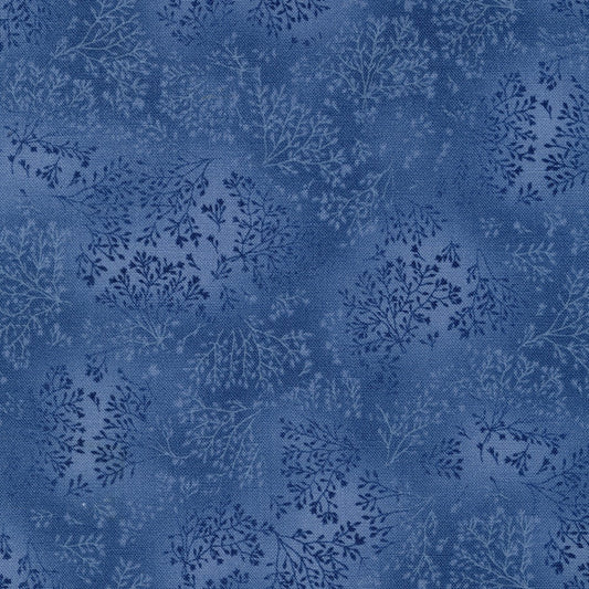 Fusions 7 Indigo Blue Spray Robert Kaufman Cotton Fabric