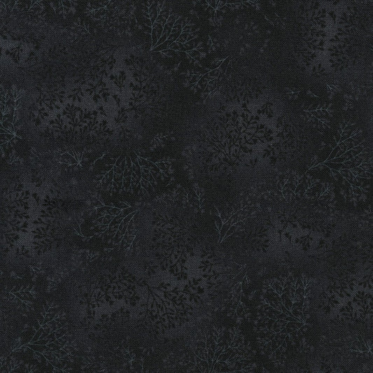 Fusions 7 Jet Black Spray Robert Kaufman Cotton Fabric