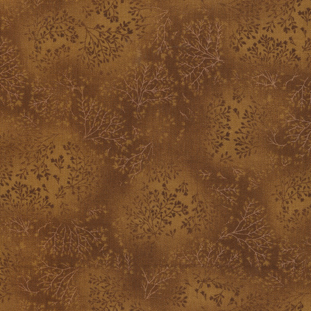 Fusions 7 Tea Brown Spray Robert Kaufman Cotton Fabric