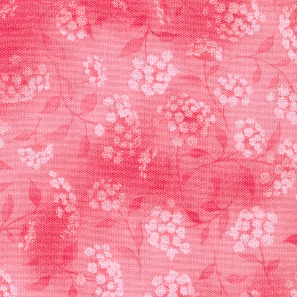 Fusions Camellia Pink Queen Anne's Lace Robert Kaufman Cotton Fabric