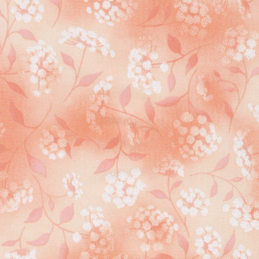 Fusions Peach Queen Anne's Lace Robert Kaufman Cotton Fabric