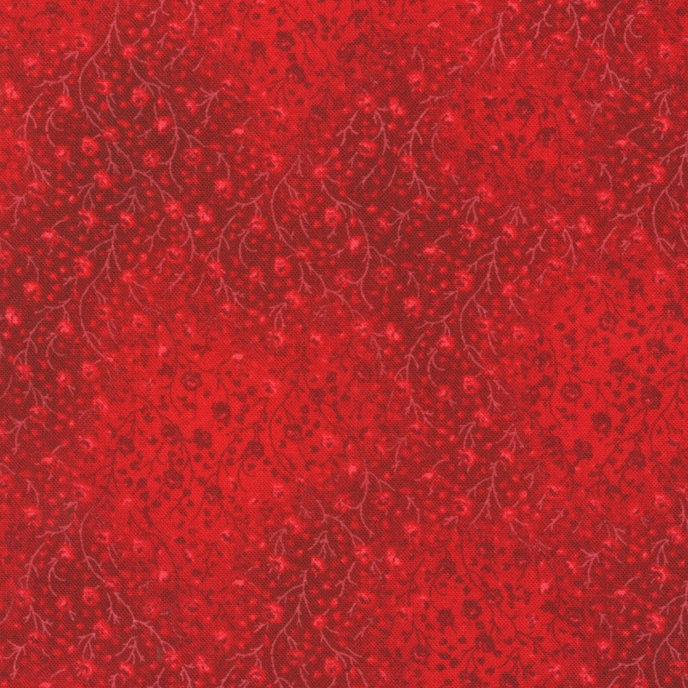 Fusions 4 Crimson Red Floral Texture Robert Kaufman Cotton Fabric RK-EY-4070-48