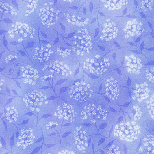 Fusions Wide 108" Wideback Queen Anne's Lace Hyacinth Robert Kaufman Cotton Fabric RK-SRKDX-21319-235