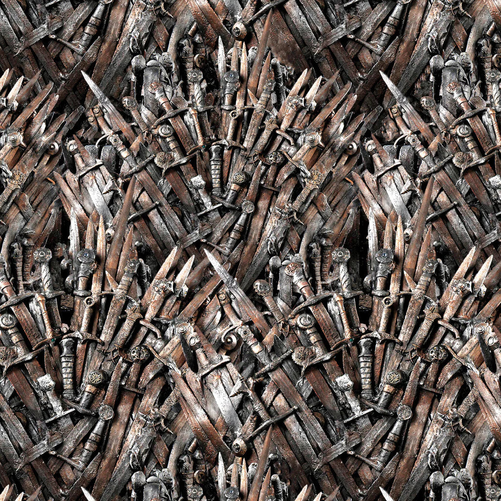 Game of Thrones & House of the Dragon Packed Sword Multi Camelot Fabrics Cotton Fabric