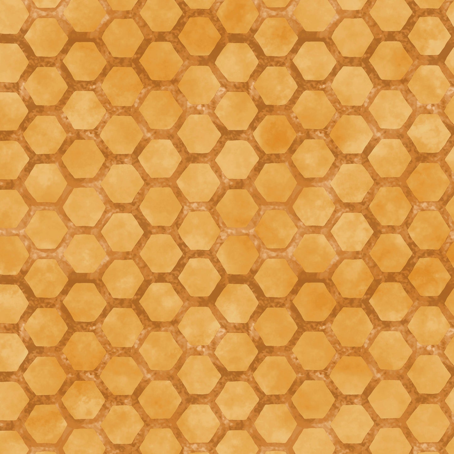 Garden Buzz Honeycomb Gold Sandy Clough P&B Textiles Cotton Fabric