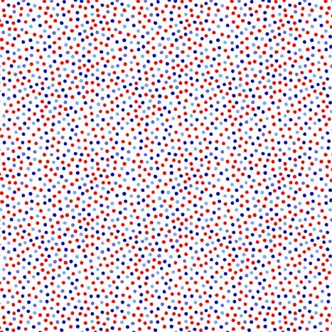 Garden Pindot Cadet Patriotic Blue Red White Dots Michael Miller Cotton Fabric