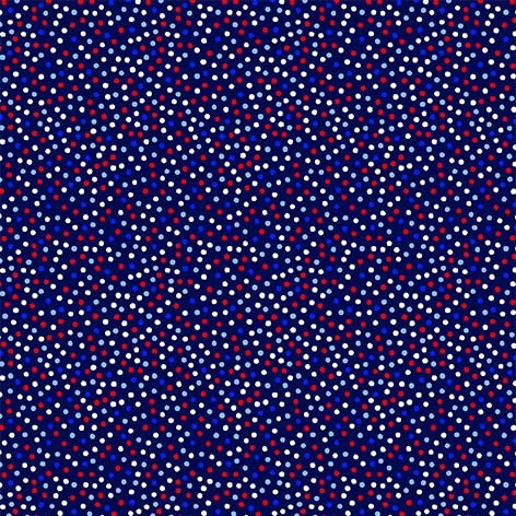 Garden Pindot Indigo Patriotic Navy Red White Dots Michael Miller Cotton Fabric