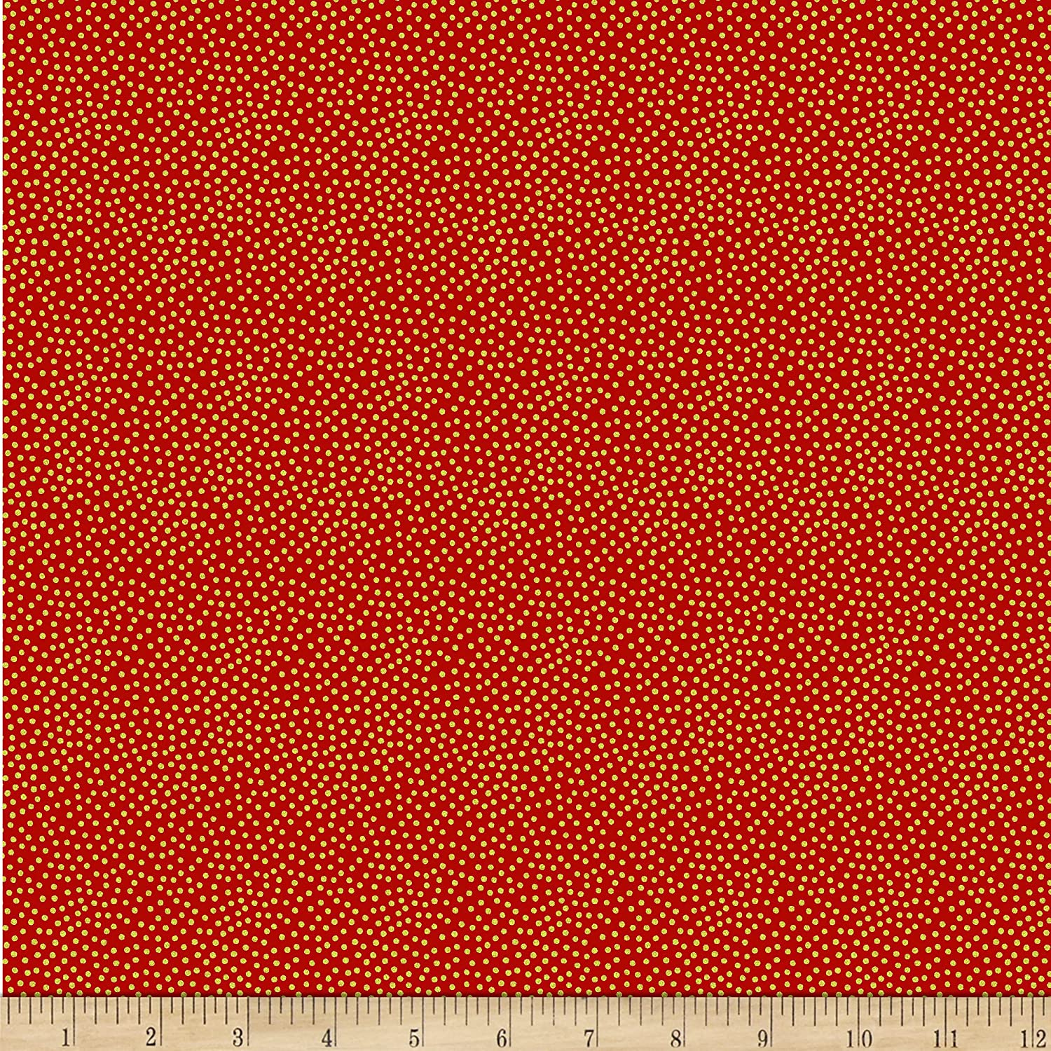 Pindot Garden Pindot Metallic Paprika Orange Michael Miller Cotton Fabric MM ...
