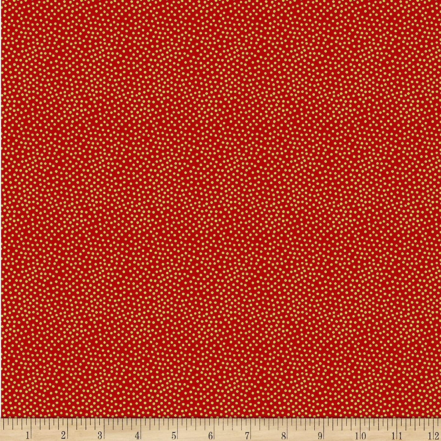 Garden Pindot Metallic Paprika Orange Michael Miller Cotton Fabric