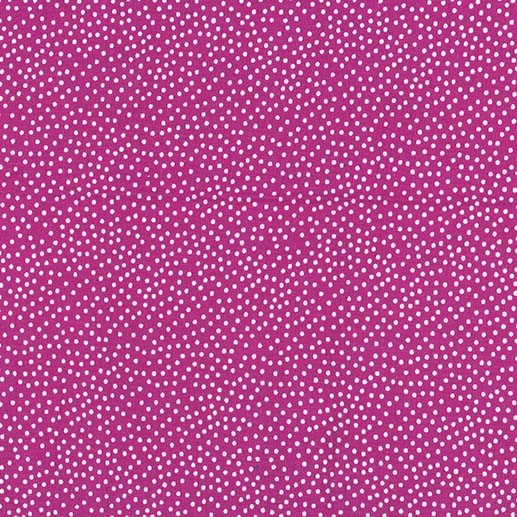 Garden Pindot Raspberry Fuchsia White Dots Michael Miller Cotton Fabric