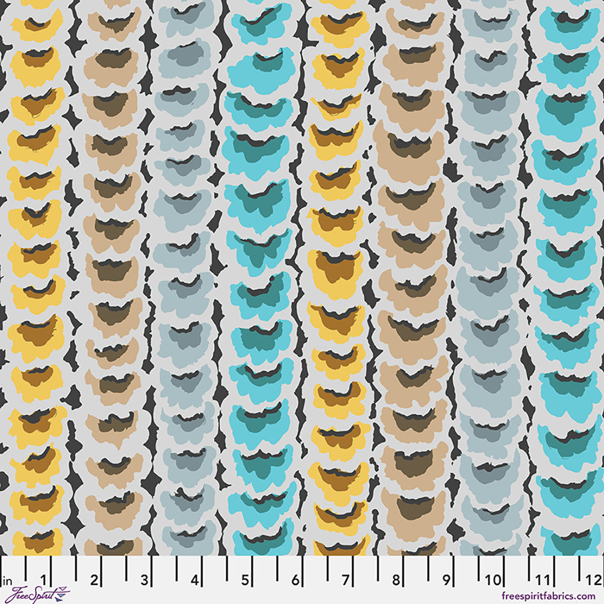 Garlands Neutral August 2026 Kaffe Fassett Collective Free Spirit Cotton Fabric FS-PWGP181.NEUTRAL