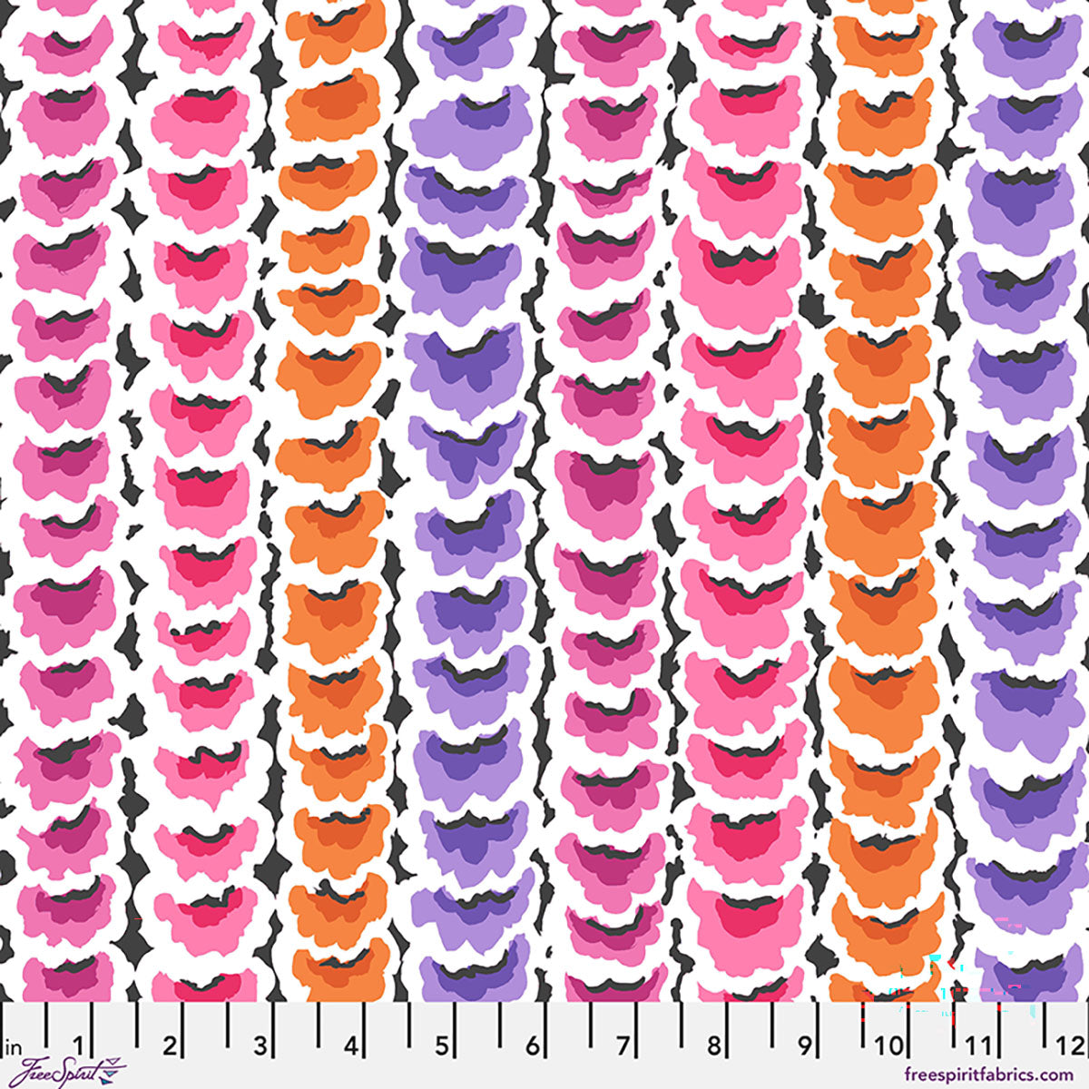 Garlands Rose Pink August 2026 Kaffe Fassett Collective Free Spirit Cotton Fabric FS-PWGP181.ROSE