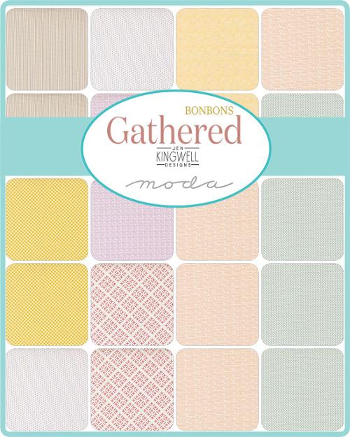 Gathered Bonbons 10" Squares Layer Cake 42 pcs Jen Kingwell Moda Cotton Fabric MD-18298LC