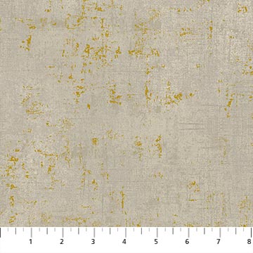Gatsby Circles Grunge Texture Metallic Dark Taupe Deborah Edwards Northcott Cotton Fabric NC-29258M-13