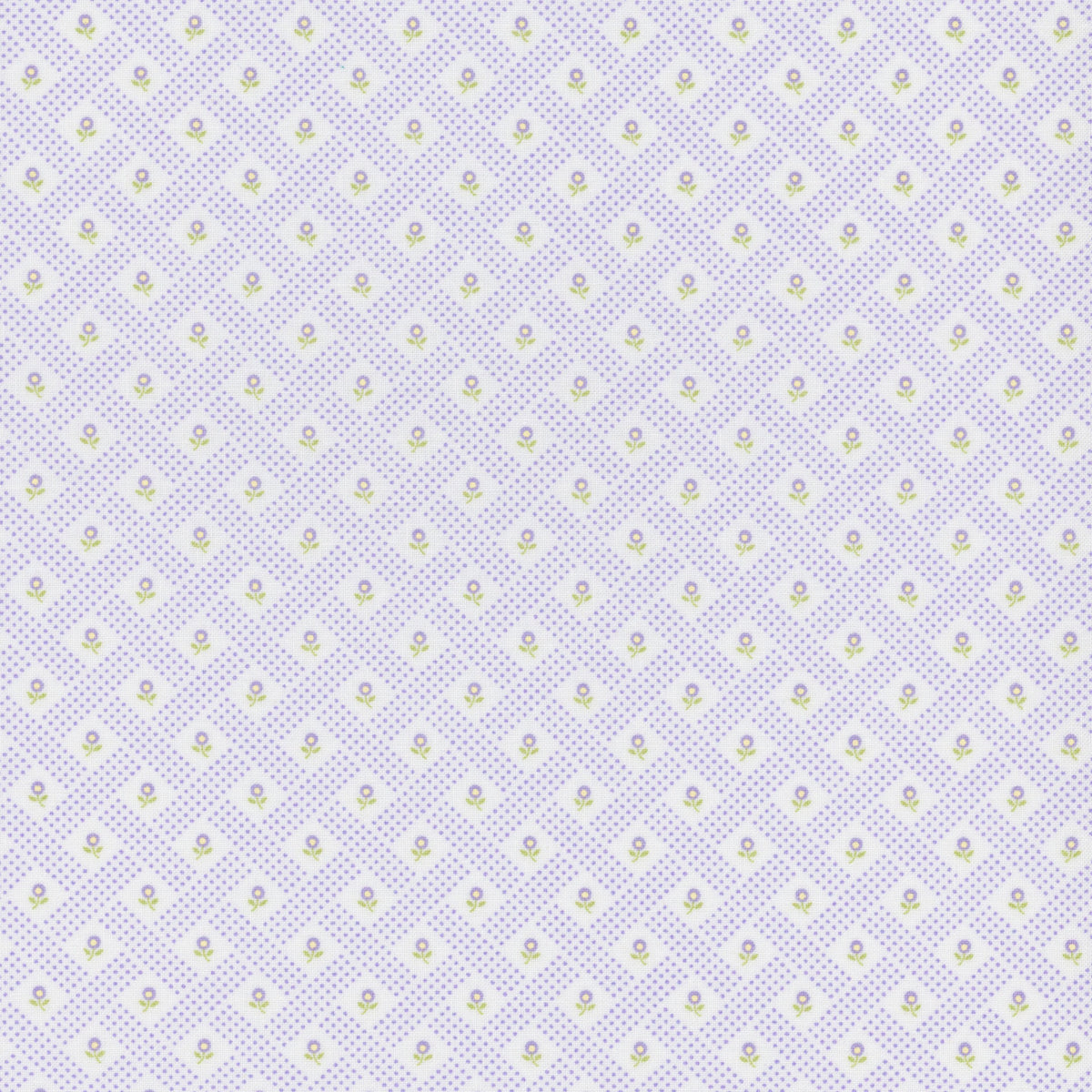 Georgia Blender Tonal Floral Dots Off White Lavender Purple Brenda Riddle Moda Fabrics Cotton Fabric