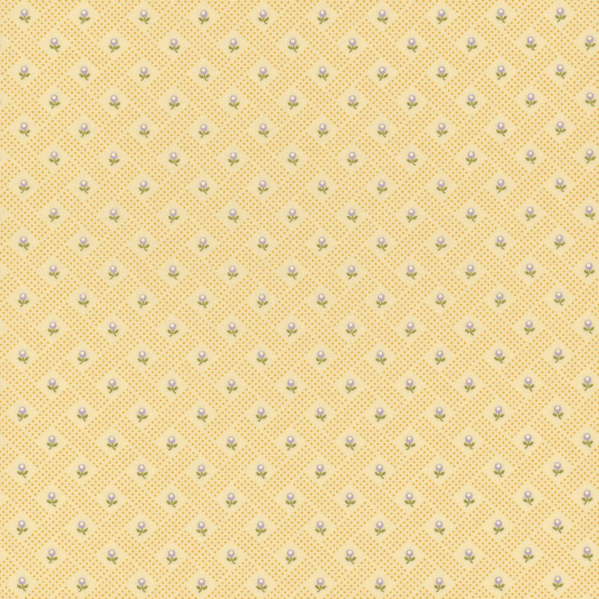 Georgia Blender Tonal Floral Dots Soft Yellow Brenda Riddle Moda Fabrics Cotton Fabric