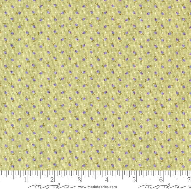 Georgia Tiny Floral Dot Willow Green Brenda Riddle Designs Moda Fabrics Cotton Fabric MD-18772-13 | US Fabric Shop