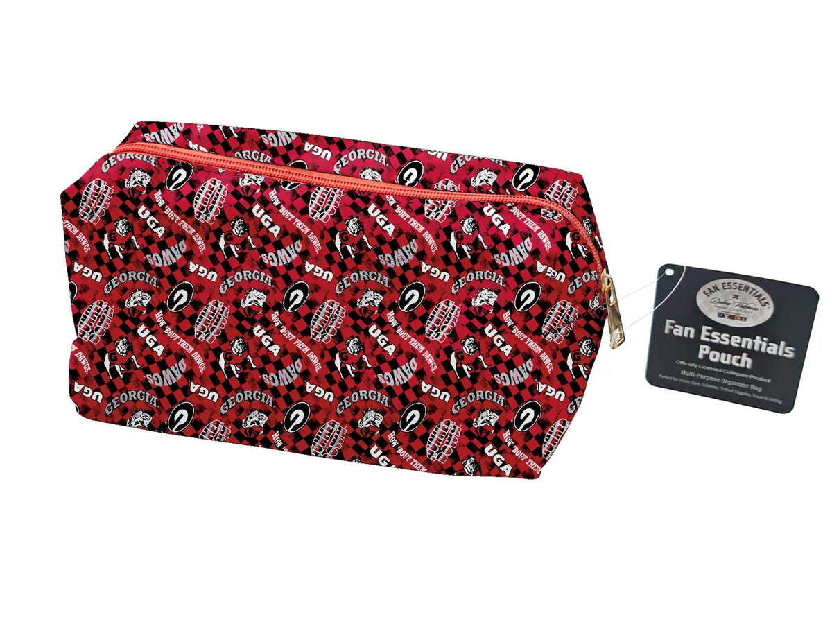 Georgia Bulldogs NCAA Collegiate Bag Pouch Large Medium and Wristlet Collection Sykel Enterprises GA-5006