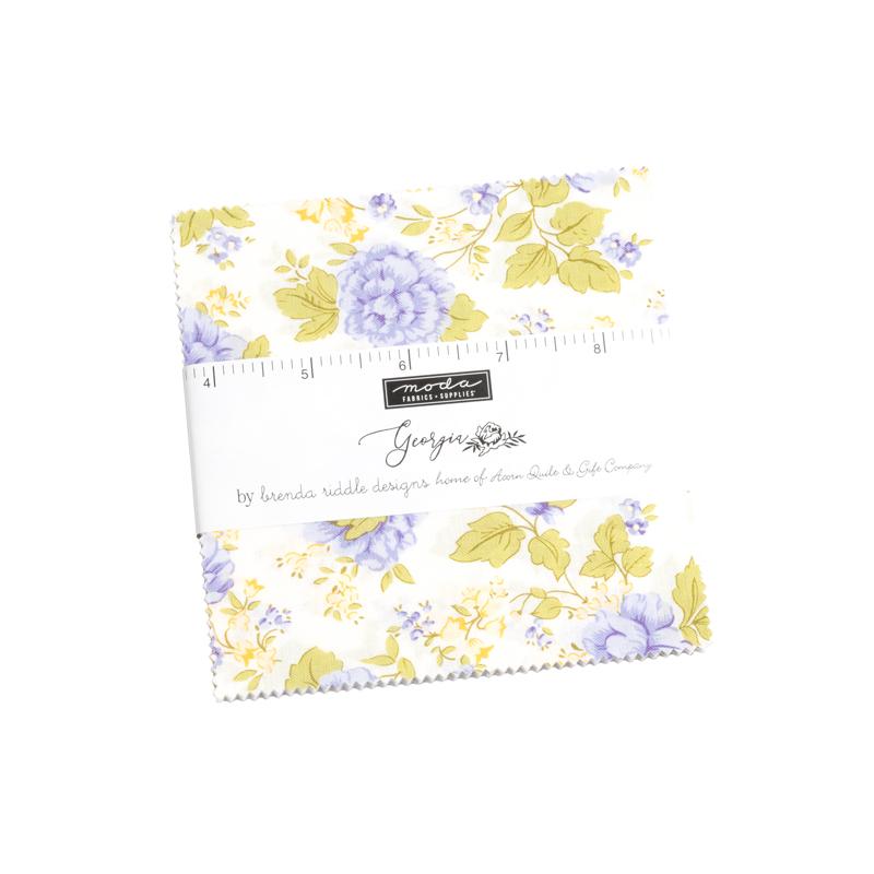 Georgia 5" Squares Charm Pack 42 pcs Brenda Riddle Designs Moda Cotton Fabric MD-18770PP