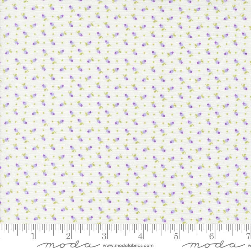 Georgia Tiny Floral Dot Off White Brenda Riddle Designs Moda Fabrics Cotton Fabric