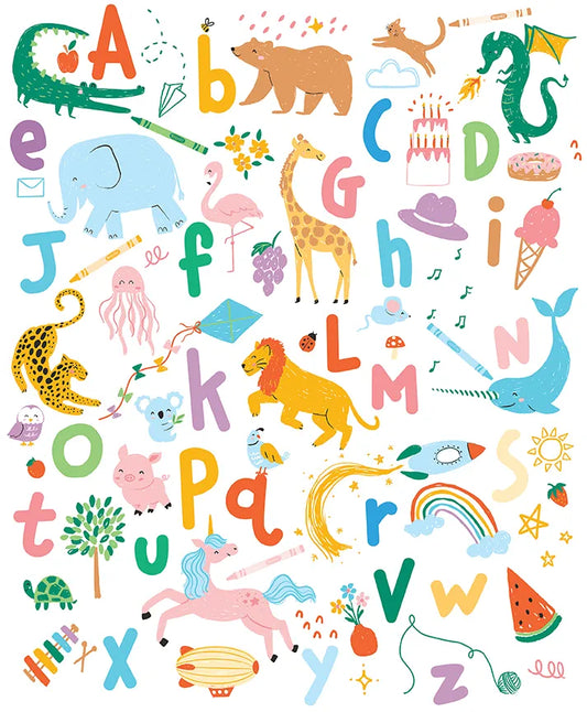 Get Your Cray-on with Crayola Animals Panel 35" Riley Blake Designs Cotton Fabric