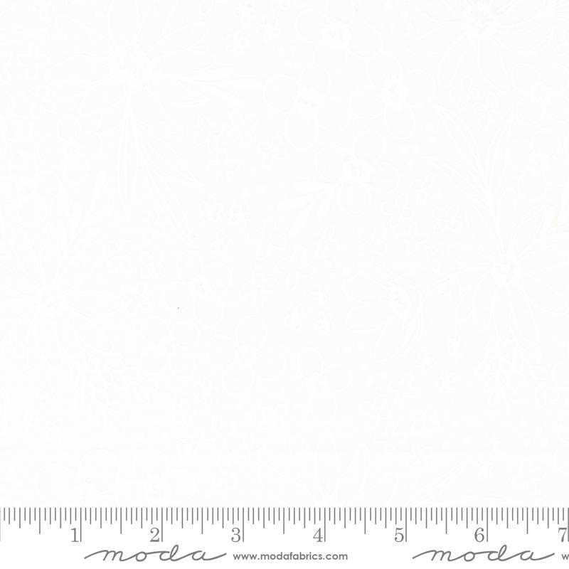Gilded Tonal Flower Arrangement Florals Paper White Gold Metallic Alli K Moda Cotton Fabric | US Fabric Shop
