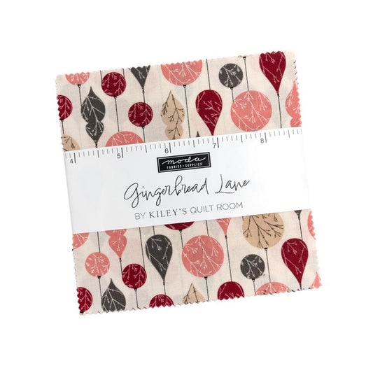 Gingerbread Lane 5" Squares Charm Pack Kiley's Quilt Room Moda Cotton Fabric MD-26150PP