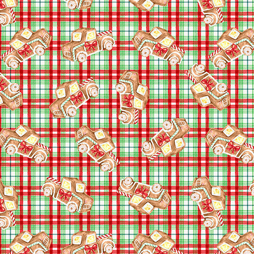 Gingerneering Ginger Plaid Multi Katie Yost 3 Wishes Cotton Fabric