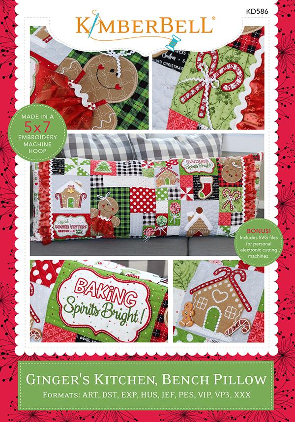 Ginger's Kitchen Bench Pillow Book Kimberbell Designs