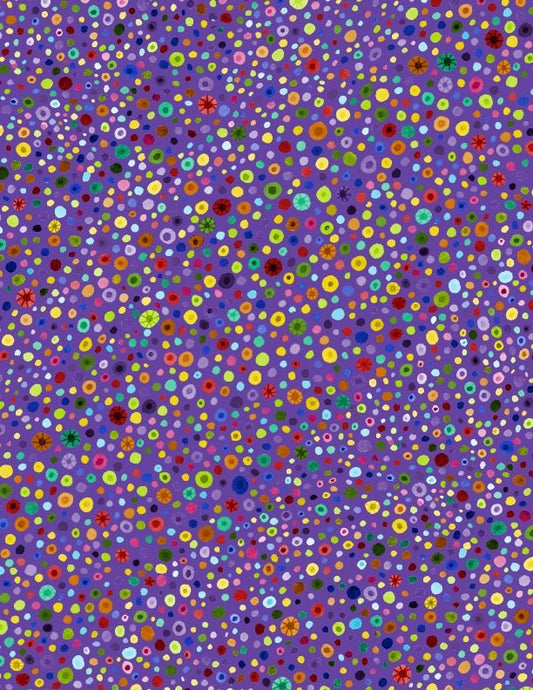 Glass Beads Purple Wilmington Prints Cotton Fabric WP-3000-77664-653