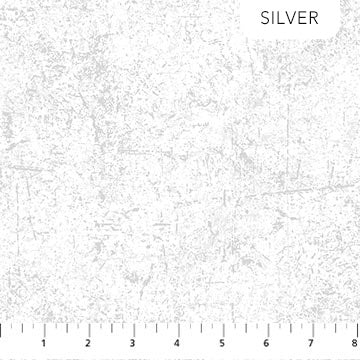 Glisten Wintry Metallic Silver White Patrick Lose Northcott Cotton Fabric NC-10333M-10