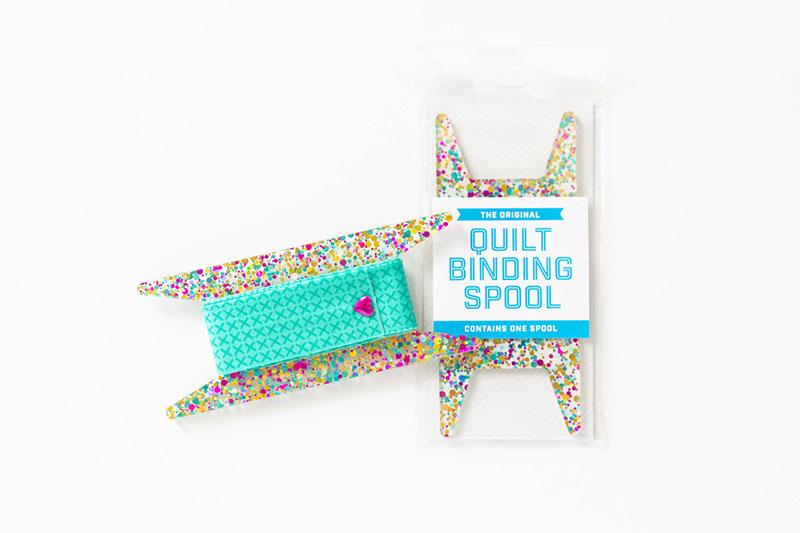 Glitter Binding Spool 5.75" x 2.5" Teal Aqua Stitch Supply Co. SSC-300
