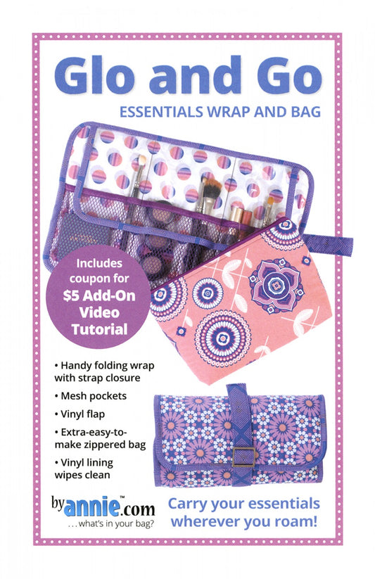 Glo and Go Essentials Wrap and Bag Bag Pattern By By Annie's