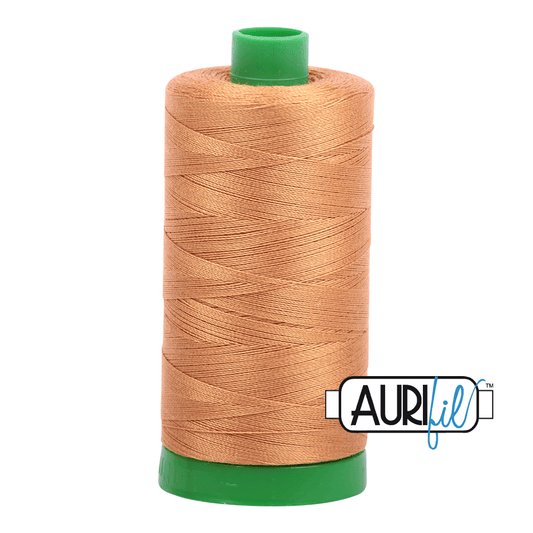 Golden Toast Brown 40 wt 1094 yd Large Spool Aurifil Cotton Quilting Thread AF-MK40SC6-2930