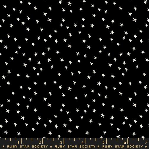 Good Spirits Mini Starry Halloween Stars Blender Black Ruby Star Society Moda Cotton Fabric