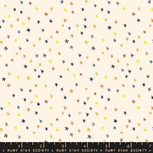 Good Spirits Mini Starry Halloween Stars Blender Halloween Rainbow Multi Ruby Star Society Moda Cotton Fabric