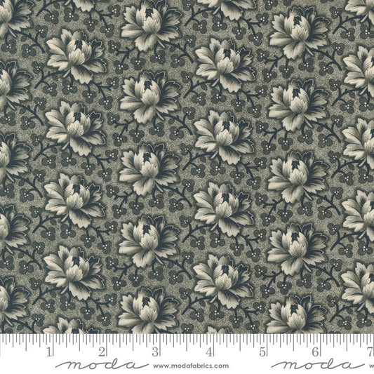 Goodnight Irene Tea Rose Florals Graphite Black Betsy Chutchian Moda Cotton Fabric