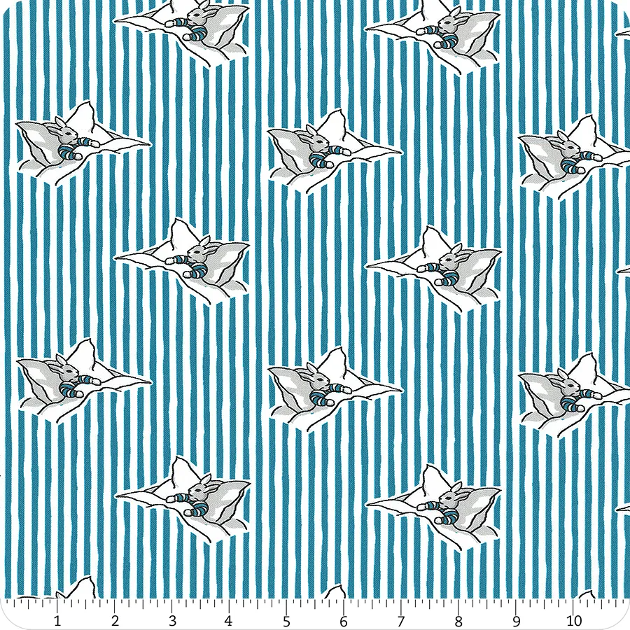 Goodnight Moon Storytime Blue Margaret Wise Brown Cloud9 Fabrics Cotton Fabric CLN-227863
