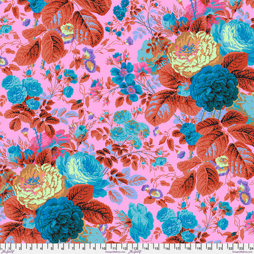 Gradi Floral Lavender February 2025 Philip Jacobs Kaffe Fassett Collective Free Spirit Cotton Fabric FS-PWPJ053.LAVENDER