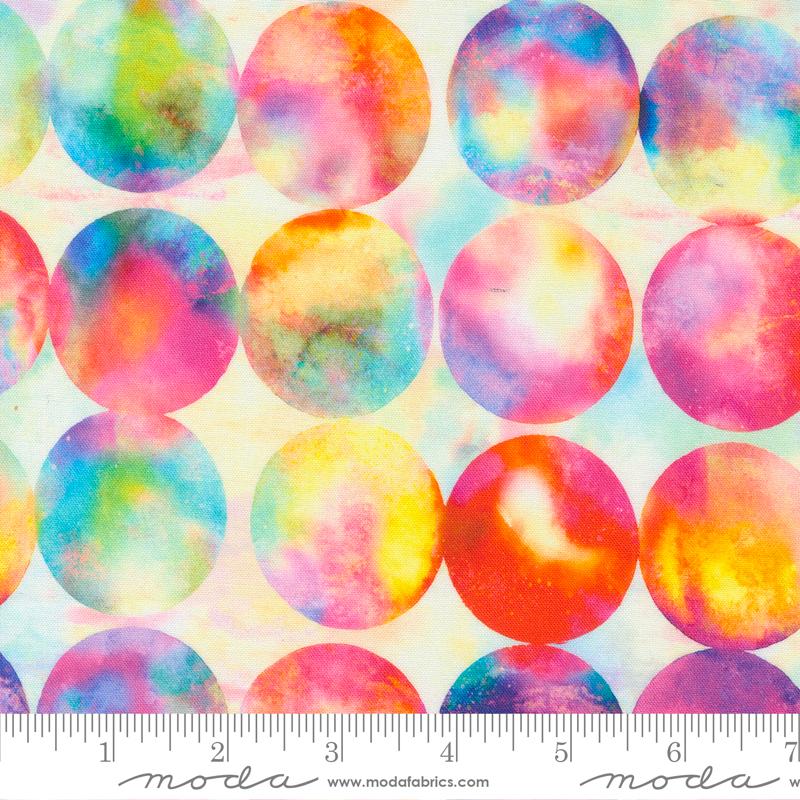 Graindients Auras Big Dots Prism Multi Moda Cotton Fabric