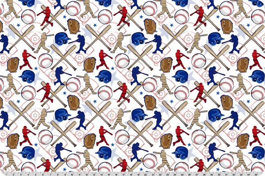 Grand Slam Digital Cuddle Multi Shannon Fabrics Polyester Minky Fabric SF-DCGRANDSLAM