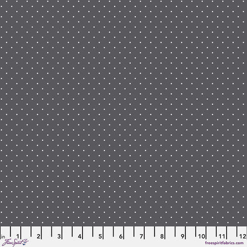 True Colors Graywork Tiny Dots Carbon Tula Pink Free Spirit Cotton Fabric FS-PWTP185.CARBON